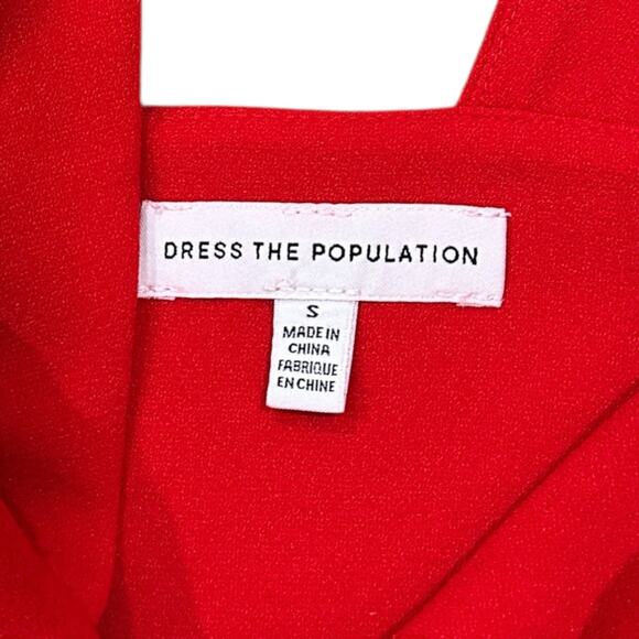 Dress The Population Nicole Sweetheart Sheath Dress In Garnet - Picture 3 of 7